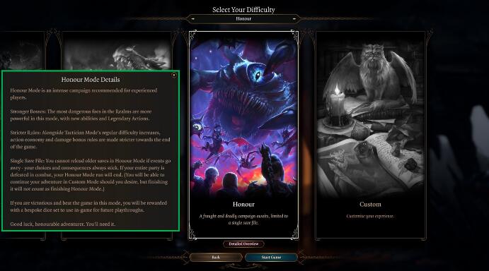 博德之门3荣誉模式怎么开局